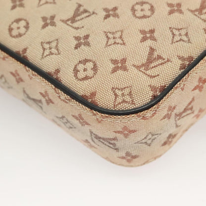 Louis Vuitton Juliette Crossbody Bag Mini Lin, BLUE, CANVAS, Shoulder bag