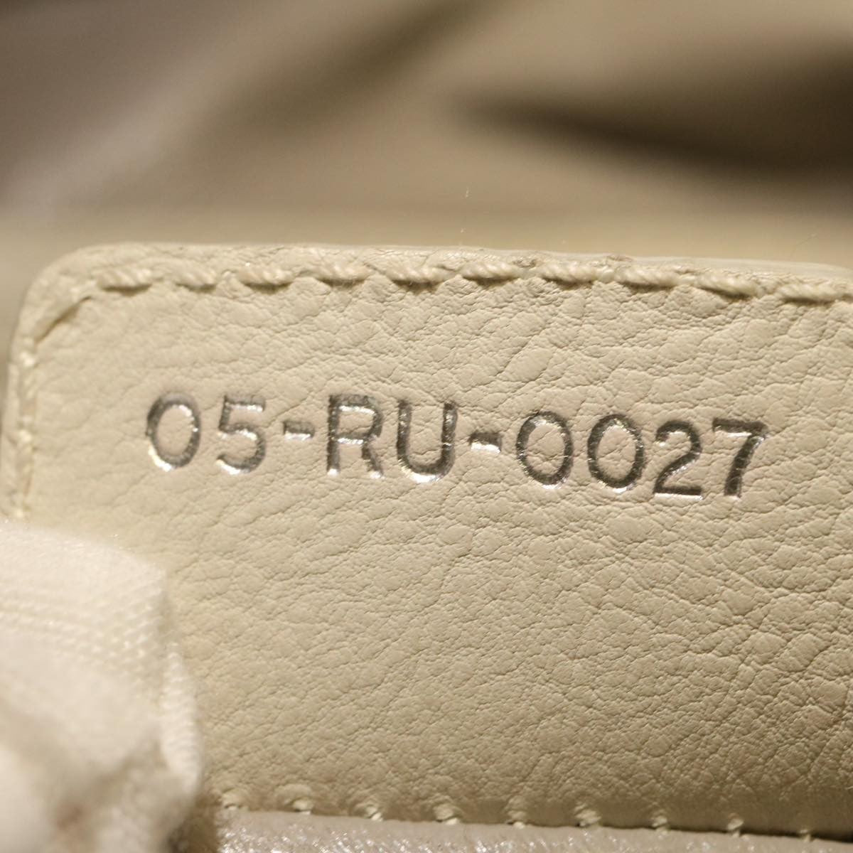 Christian Dior Vintage Handbag Leather, WHITE, LEATHER, Handbag