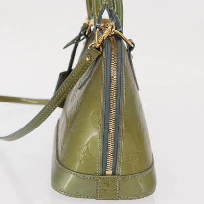 Louis Vuitton Alma Handbag Patent Leather, KHAKI, PATENT_LEATHER, Handbag