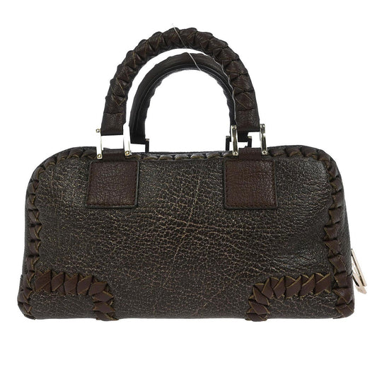 Loewe Amazona Bag Whipstitch Leather, BROWN, LEATHER, Handbag