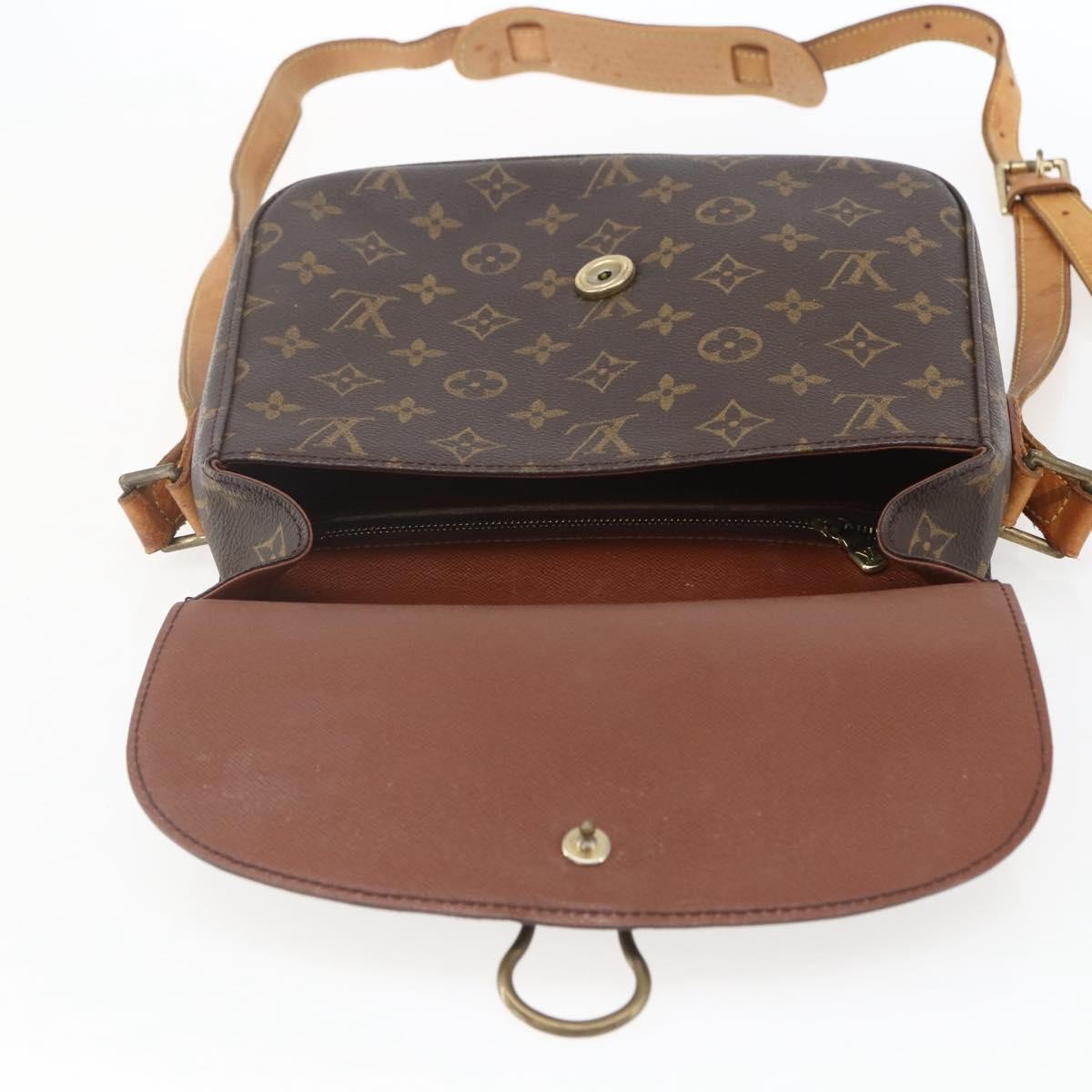 Louis Vuitton Saint Cloud Handbag Monogram Canvas, BROWN, CANVAS, Shoulder bag