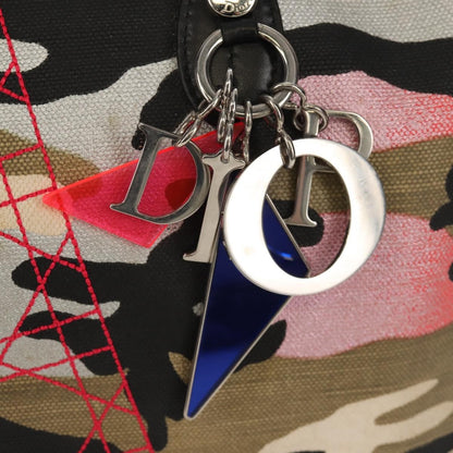 Christian Dior Polochon Satchel Limited Edition Anselm Reyle Camouflage Canvas, MULTICOLOUR, CANVAS, Travel bag