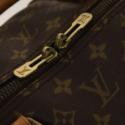 Louis Vuitton Keepall Bag Monogram Canvas, BROWN, CANVAS, Travel bag