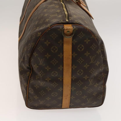 Louis Vuitton Keepall Bandouliere Bag Monogram Canvas, BROWN, CANVAS, Travel bag