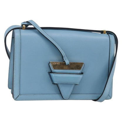 Loewe Barcelona Shoulder Bag Leather, BLUE, LEATHER, Shoulder bag