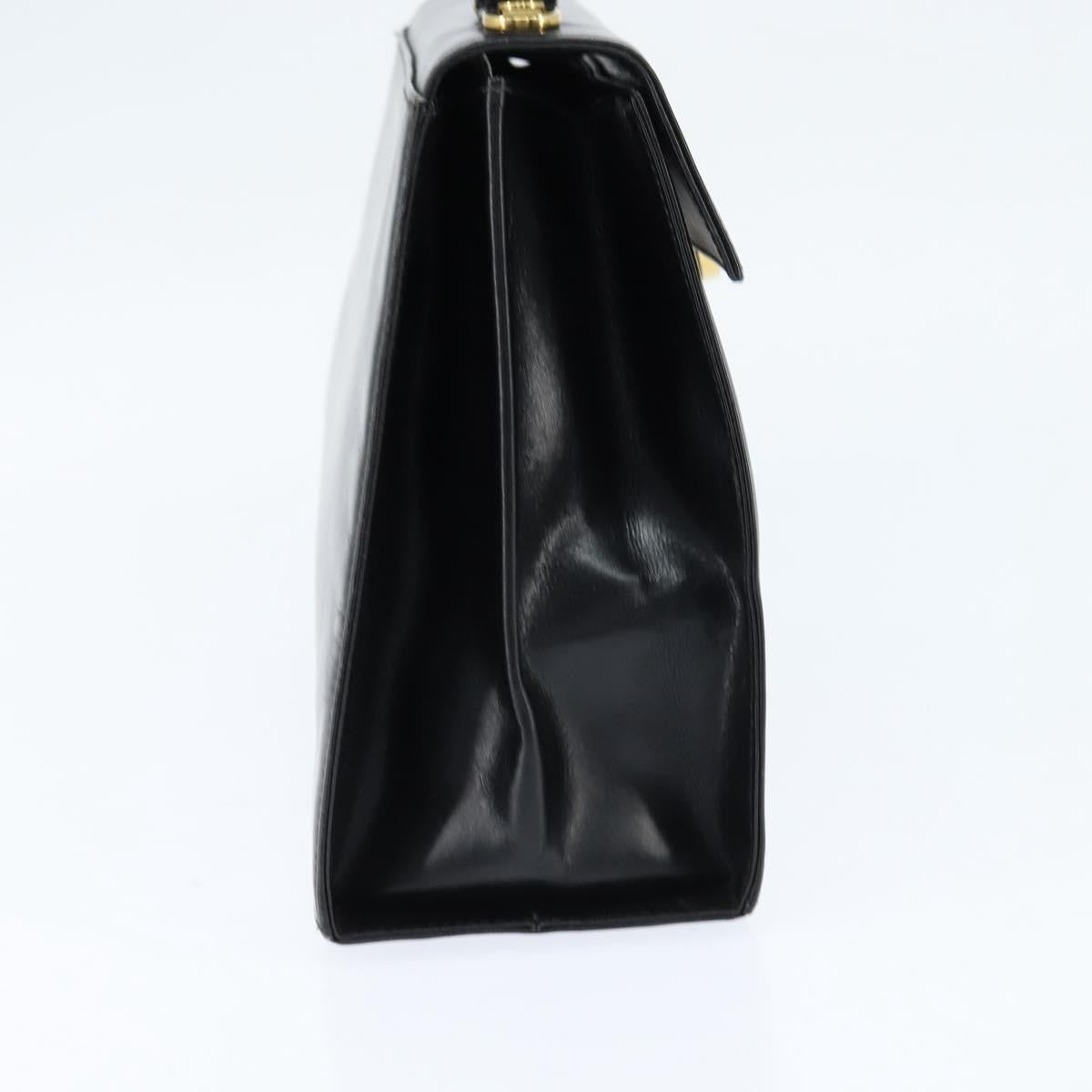 Salvatore Ferragamo Gancini Convertible Top Handle Bag Leather, BLACK, LEATHER, Handbag