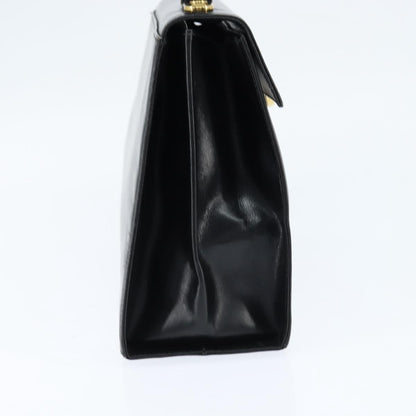 Salvatore Ferragamo Gancini Convertible Top Handle Bag Leather, BLACK, LEATHER, Handbag