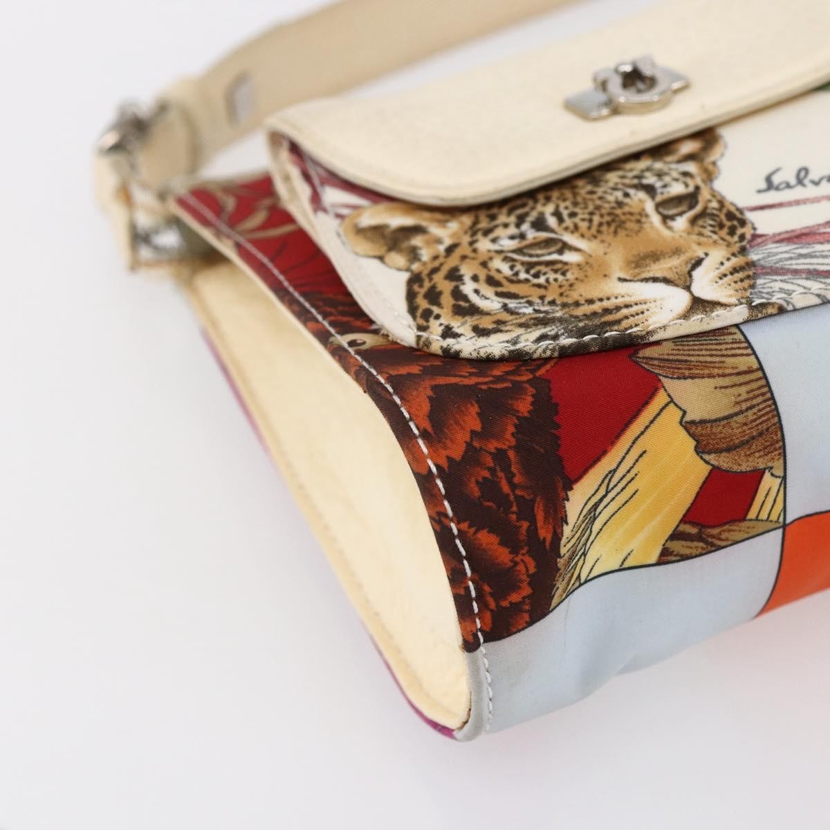 Salvatore Ferragamo Gancini Shoulder Bag Nylon, MULTICOLOUR, NYLON, Shoulder bag