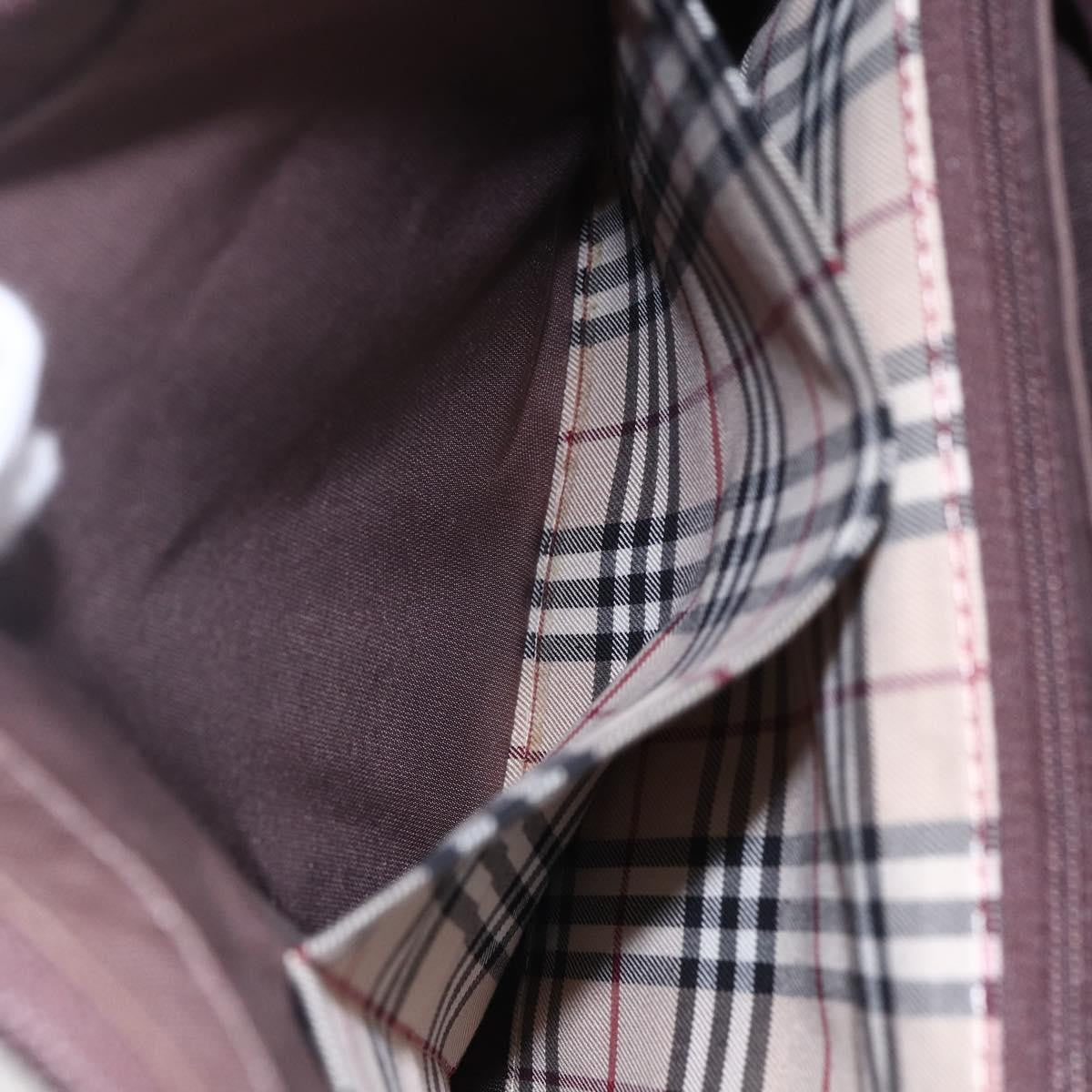 Burberry Vintage Handbag Leather, BROWN, LEATHER, Handbag