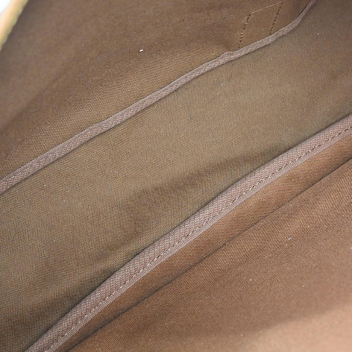 Louis Vuitton Saumur Handbag Monogram Canvas, Brown, Canvas, Shoulder Bag