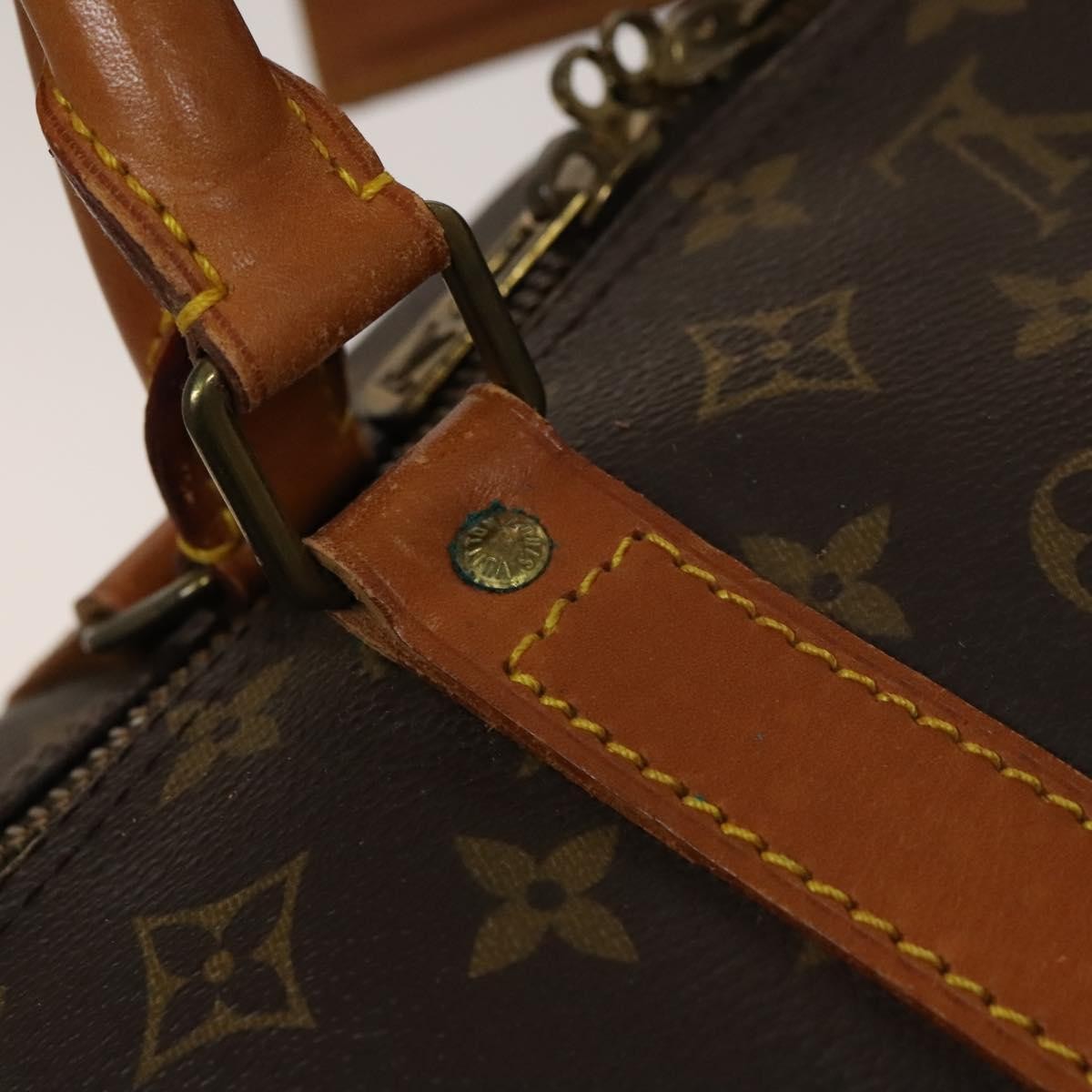 Louis Vuitton Keepall Bag Monogram Canvas, BROWN, CANVAS, Travel bag