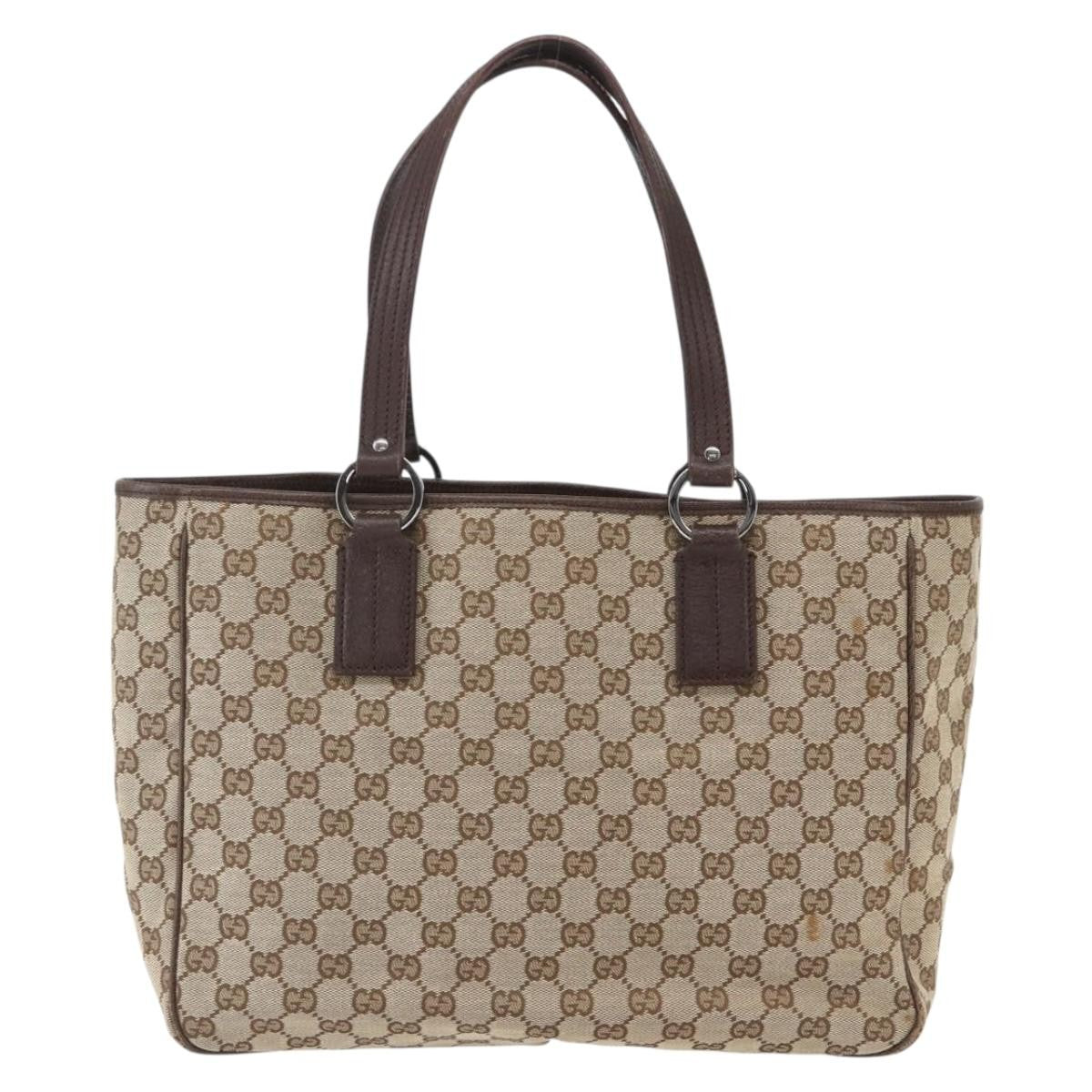 Gucci Vintage Open Tote GG Canvas, BEIGE, CANVAS, Tote bag