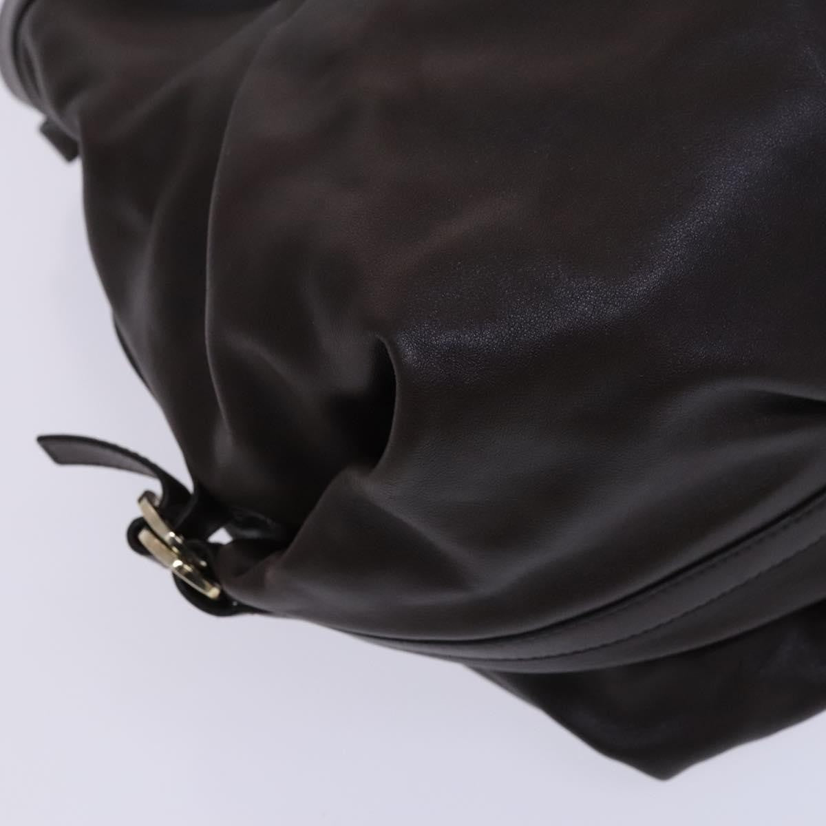 Bvlgari Chandra Hobo Leather, BROWN, LEATHER, Handbag