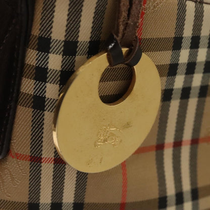 Burberry Shoulder Bag Nova Check Canvas, BEIGE, CANVAS, Shoulder bag