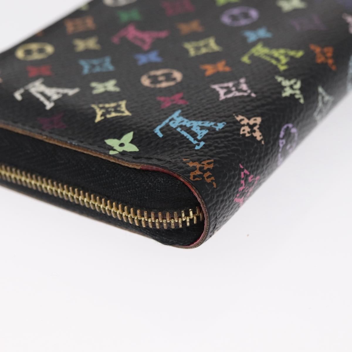 Louis Vuitton Porte-Monnaie Zippy Wallet Monogram Multicolor, BLACK, CANVAS, Wallets