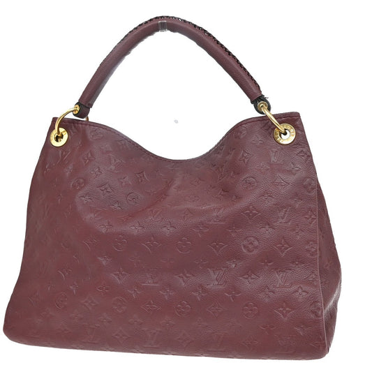 Louis Vuitton Artsy Handbag Monogram Empreinte Leather, RED, LEATHER, Shoulder bag