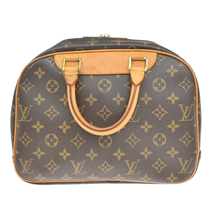 Louis Vuitton Trouville Handbag Monogram Canvas, BROWN, LEATHER, Handbag