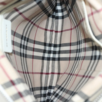 Burberry Vintage Tote Leather, WHITE, LEATHER, Tote bag