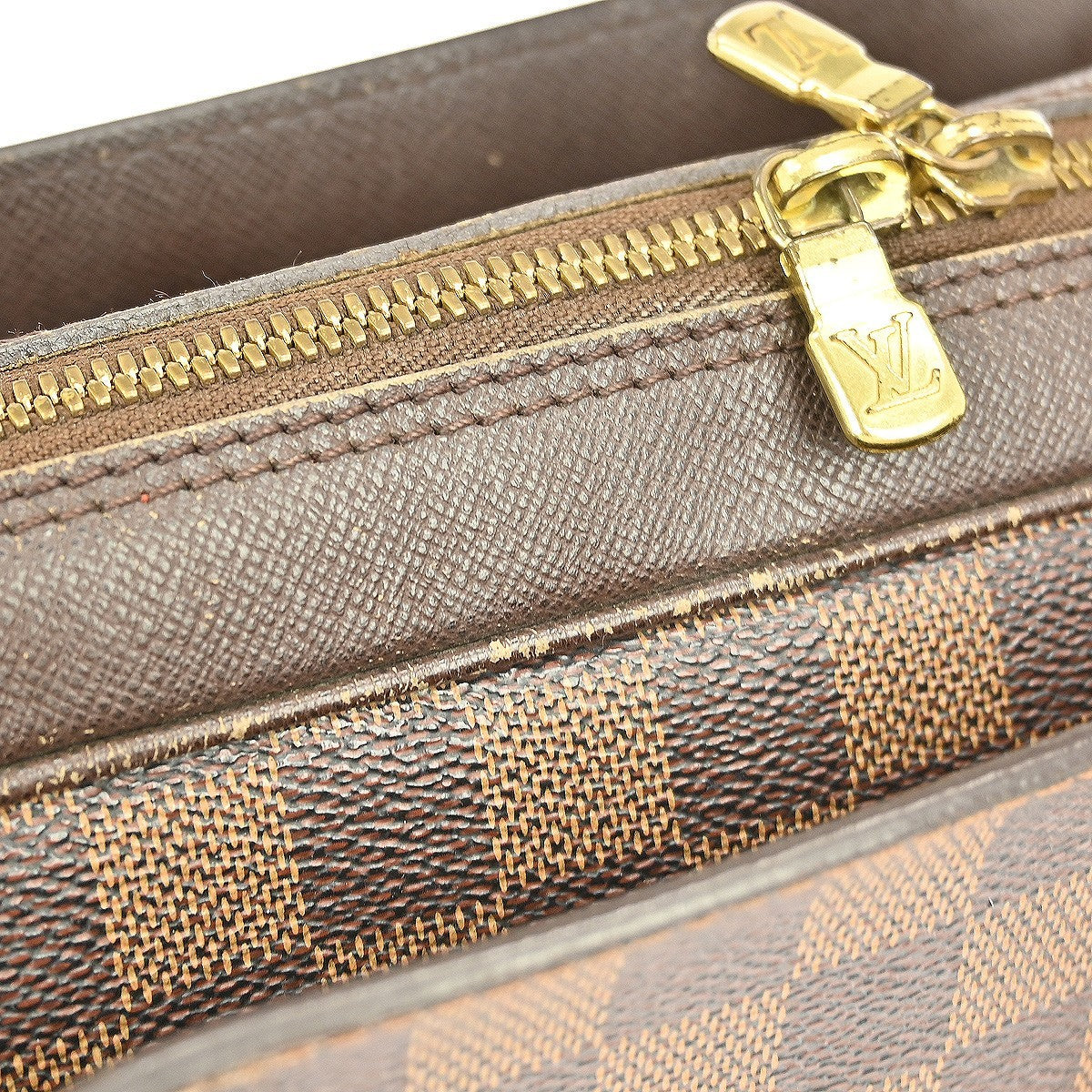 Louis Vuitton Triana Bag Damier, BROWN, CANVAS, Handbag