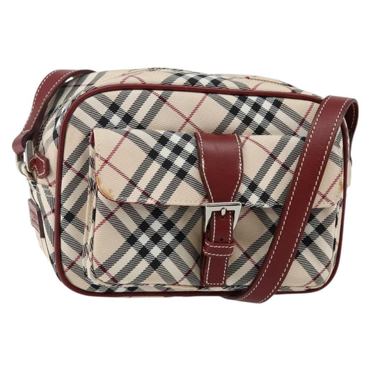 Burberry Nova Check Blue Label Canvas, BEIGE, CANVAS, Shoulder bag