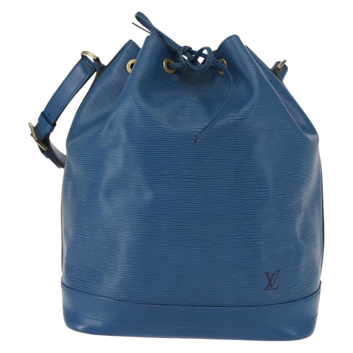 Louis Vuitton Noe Handbag Epi Leather, BLUE, LEATHER, Shoulder bag