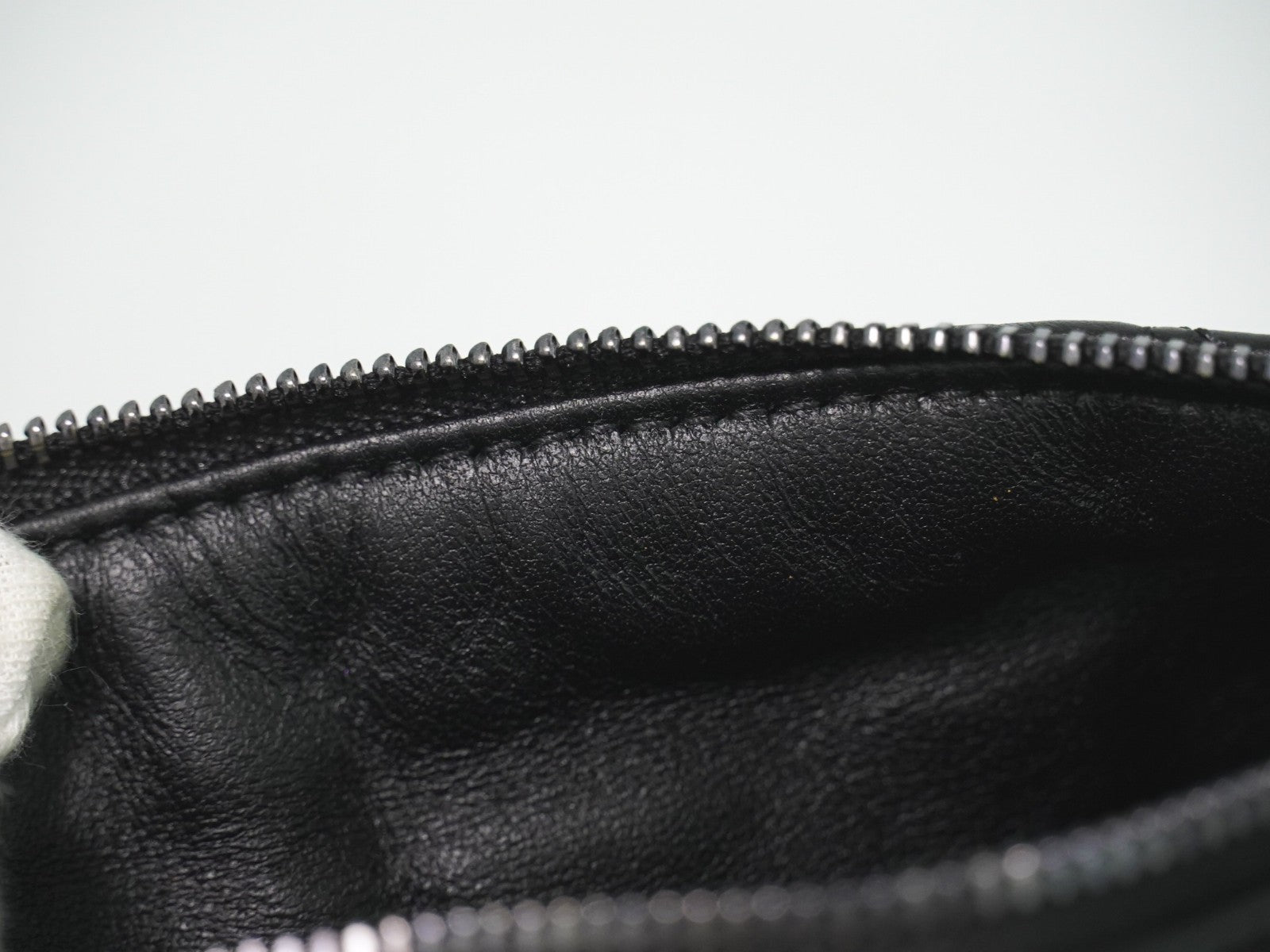 Christian Dior DiorTravel Nomad Pouch Macrocannage Quilt Calfskin, Black, Leather, Clutch
