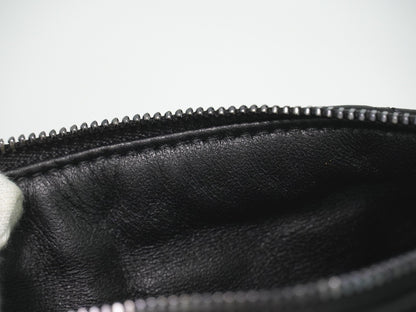 Christian Dior DiorTravel Nomad Pouch Macrocannage Quilt Calfskin, Black, Leather, Clutch