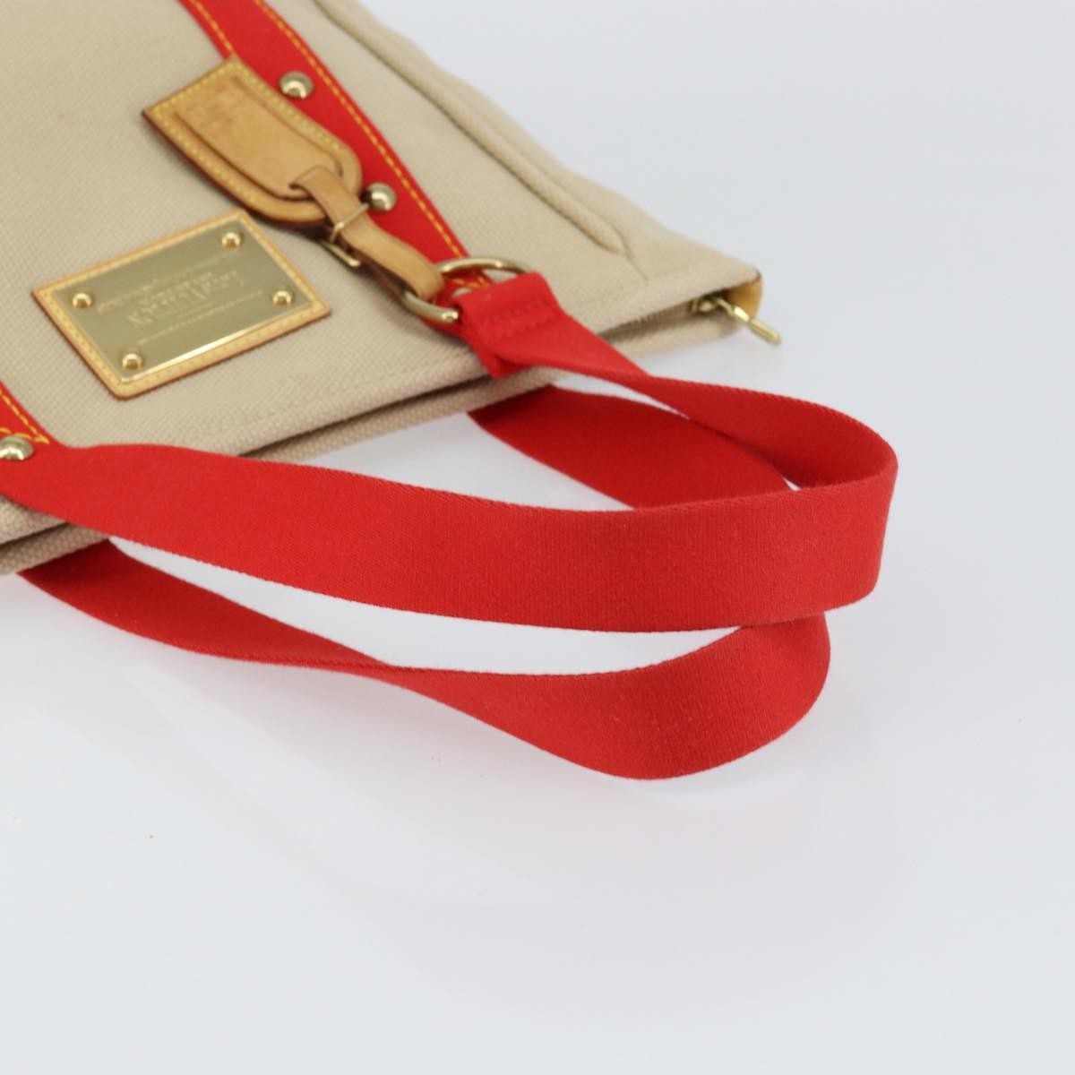 Louis Vuitton Antigua Tote Canvas, BEIGE, CANVAS, Tote bag