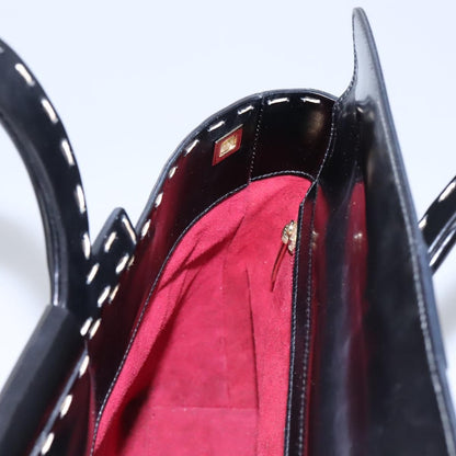 Salvatore Ferragamo Gancini handbag Patent leather, BLACK, PATENT_LEATHER, Handbag