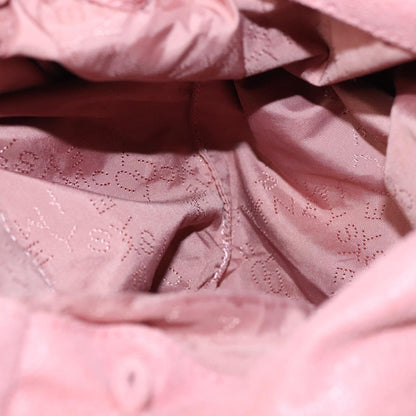 Stella McCartney Falabella Fold Over Crossbody Bag Shaggy Deer, PINK, POLYESTER, Crossbody bag