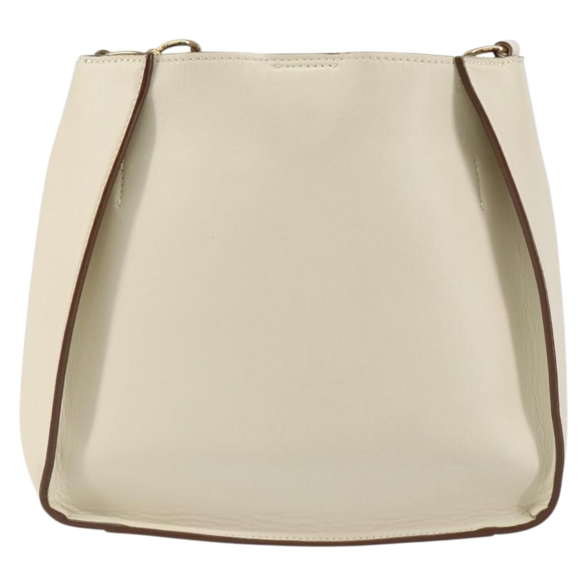Stella McCartney Logo Crossbody Bag Perforated Faux Leather, BEIGE, LEATHER, Shoulder bag