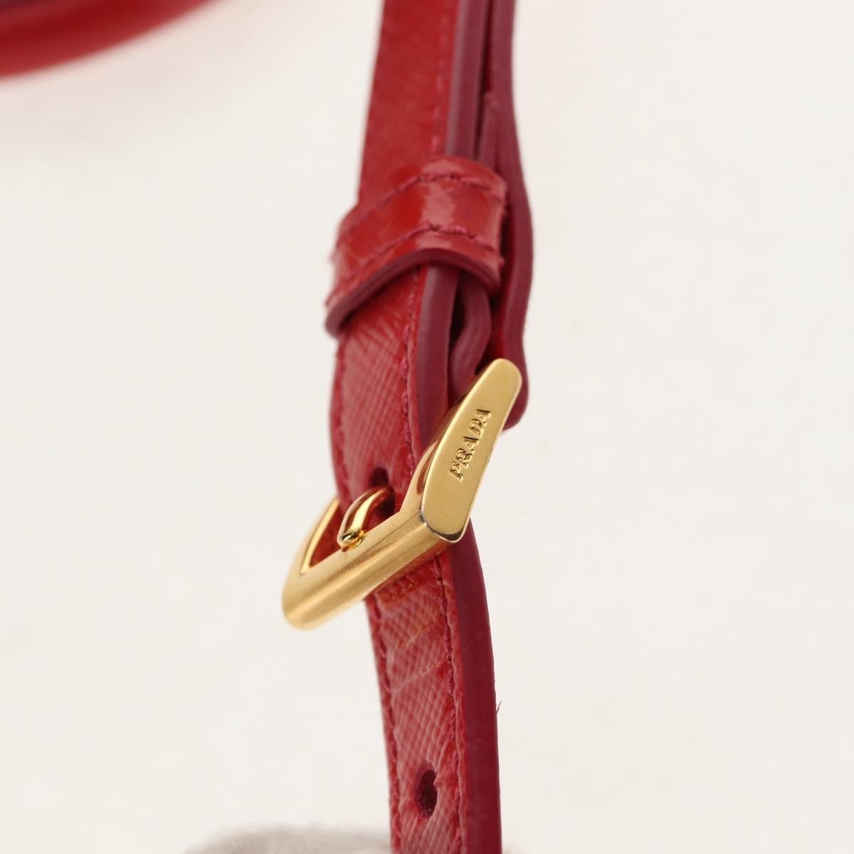 Prada Galleria Double Zip Tote Vernice Saffiano Leather, RED, LEATHER, Handbag