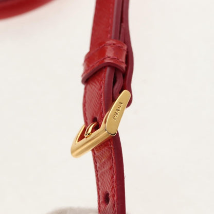 Prada Galleria Double Zip Tote Vernice Saffiano Leather, RED, LEATHER, Handbag