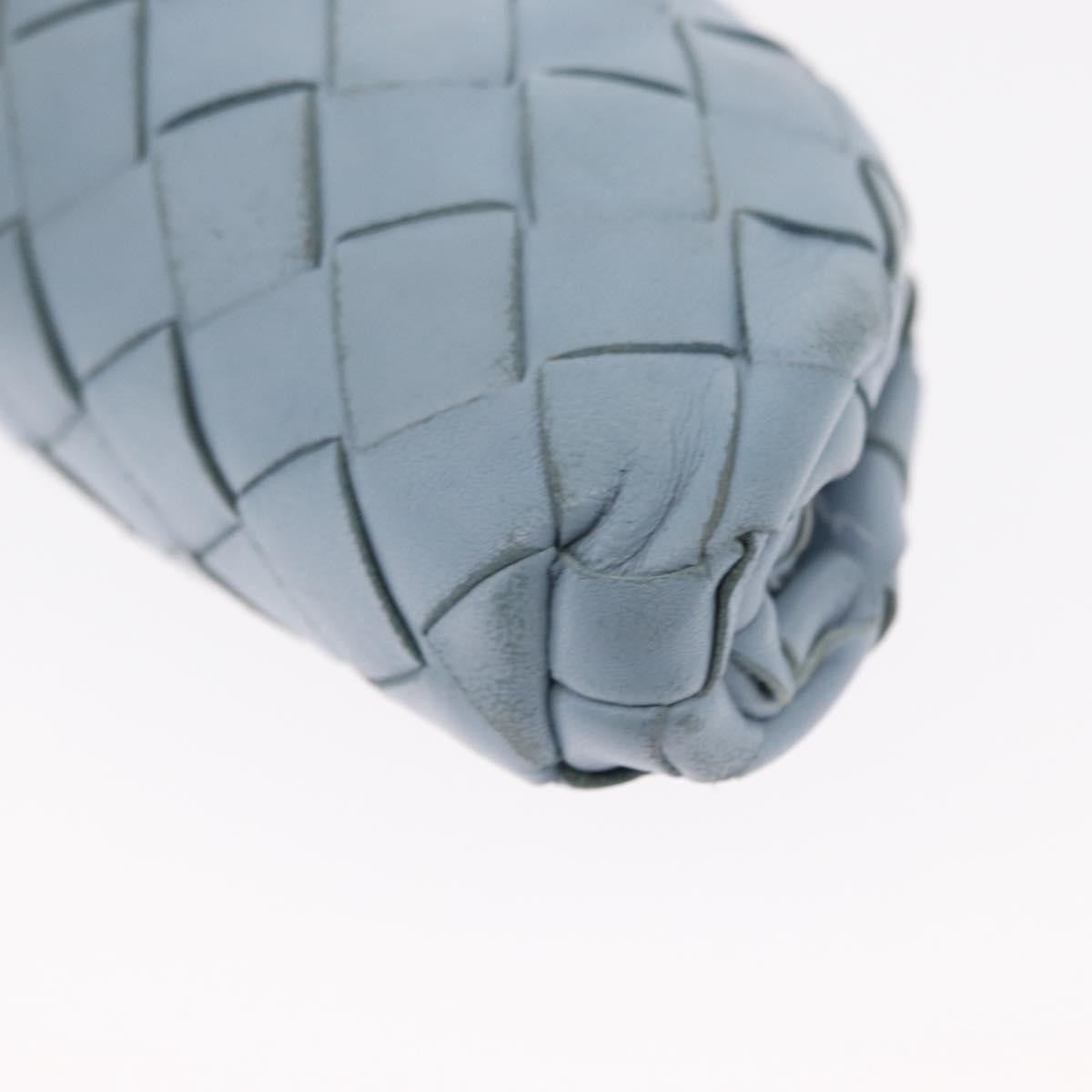 Bottega Veneta The Pouch Intrecciato Nappa, BLUE, LEATHER, Clutche & pouche