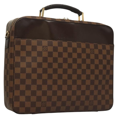 Louis Vuitton Sabana Laptop Briefcase Damier, BROWN, CANVAS, Briefcase
