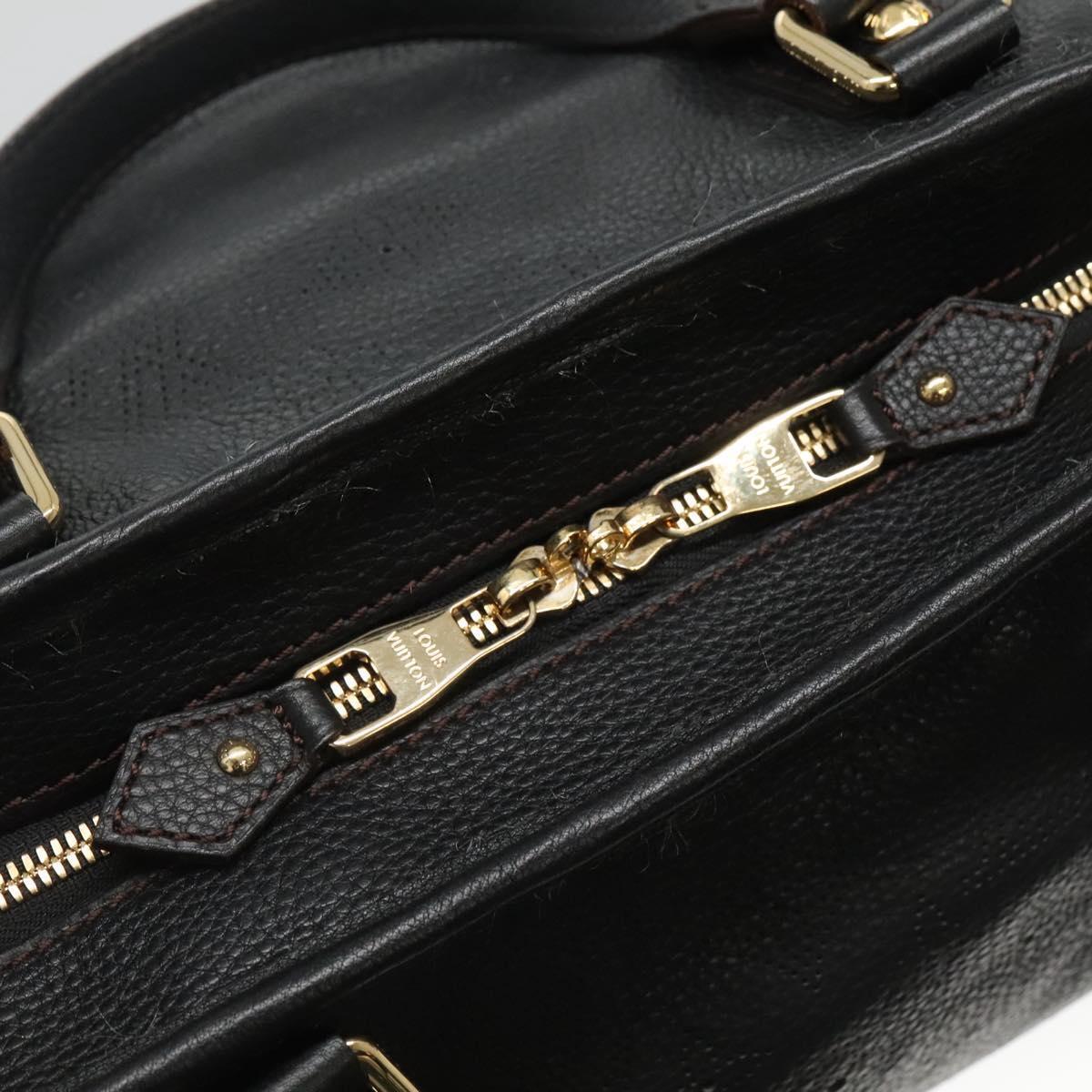 Louis Vuitton Stellar Handbag Mahina Leather, BLACK, LEATHER, Handbag