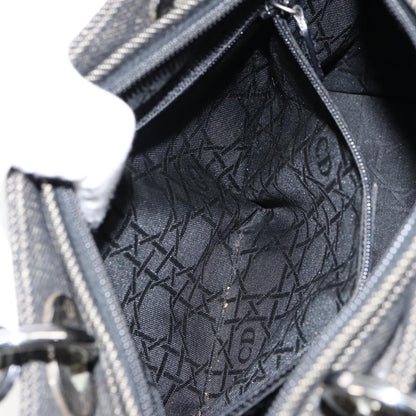 Christian Dior Vintage Lady Dior Bag Cannage Quilt Denim, BLACK, DENIM_JEANS, Handbag