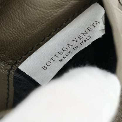 Bottega Veneta Compact Bifold Wallet Embossing Leather, BROWN, LEATHER, Wallets