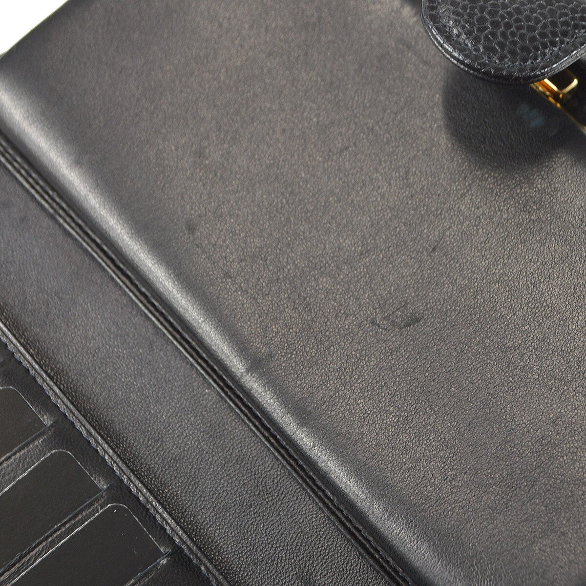 Chanel Timeless CC French Wallet Caviar, BLACK, LEATHER, Wallets