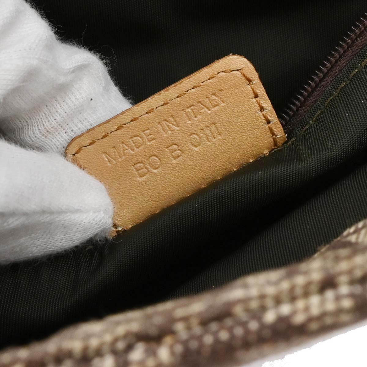 Christian Dior Trotteur Tote Bag Canvas, BROWN, CANVAS, Tote bag