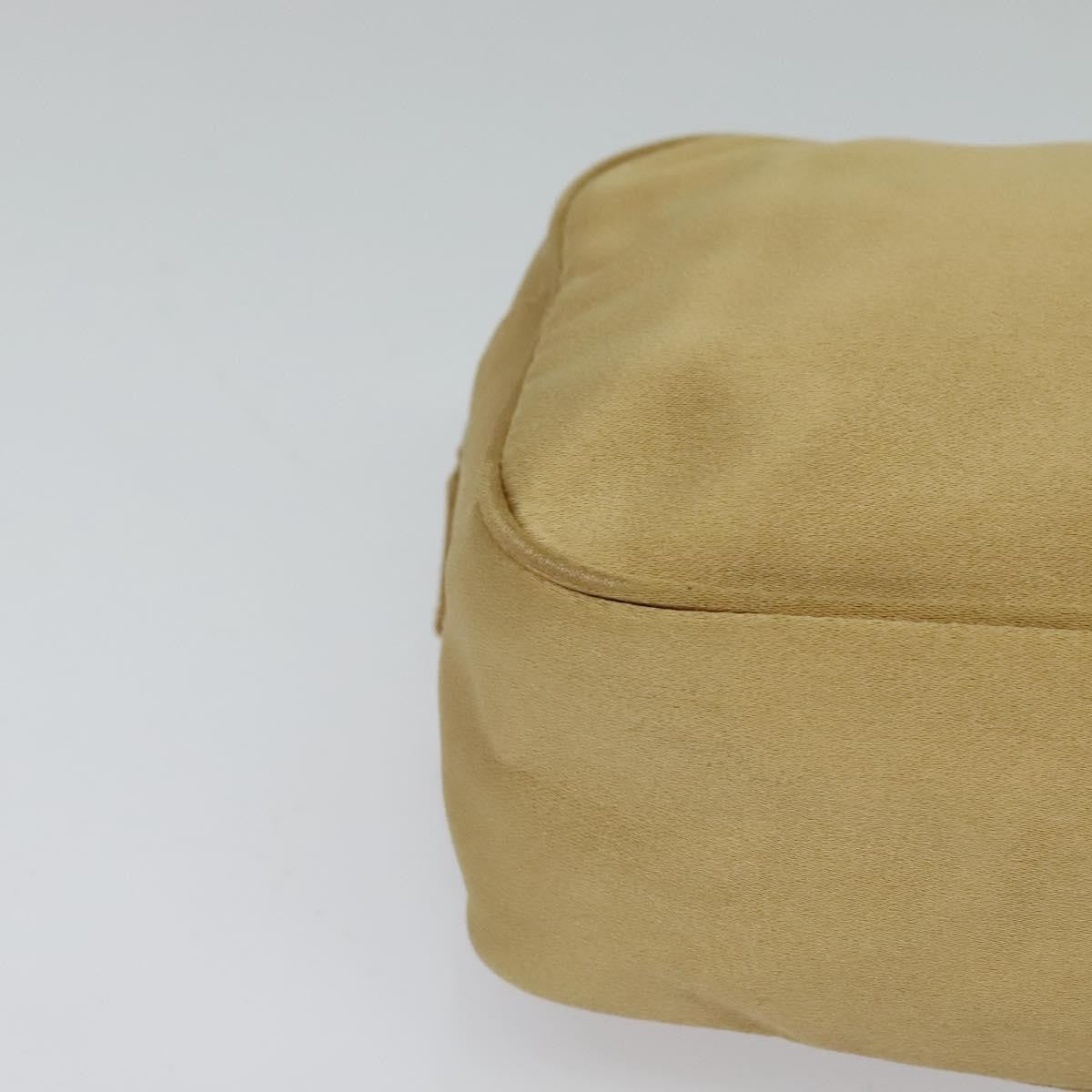 Prada Zip Around Toiletry Bag Silk, BEIGE, SATIN, Clutche & pouche