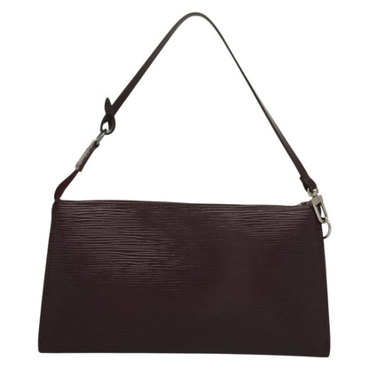 Louis Vuitton Pochette Accessoires Epi Leather, PURPLE, LEATHER, Clutche & pouche