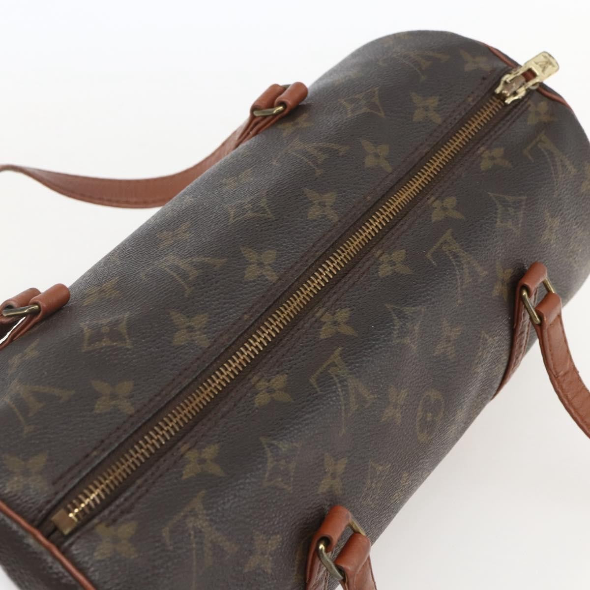 Louis Vuitton Papillon Handbag Monogram Canvas, BROWN, CANVAS, Handbag
