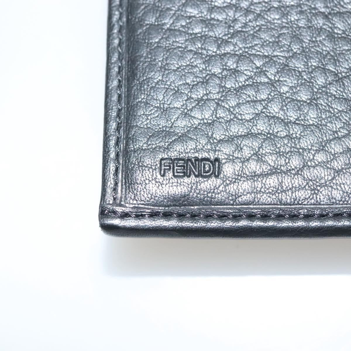 Fendi Vintage FF Flap Wallet Zucca canvas, BLACK, CANVAS, Wallets