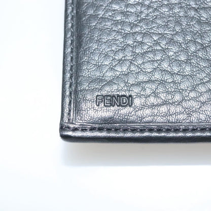 Fendi Vintage FF Flap Wallet Zucca canvas, BLACK, CANVAS, Wallets