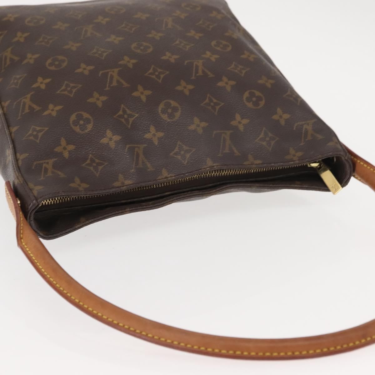 Louis Vuitton Looping Handbag Monogram Canvas, BROWN, CANVAS, Shoulder bag