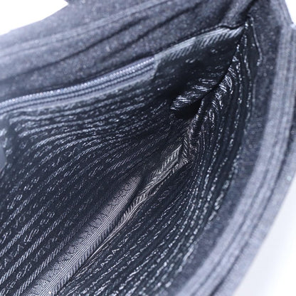 Prada Vintage Handbag Cotton, BLACK, COTTON, Handbag