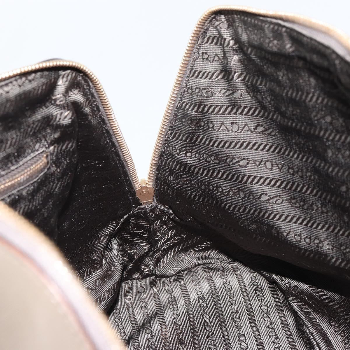 Prada Promenade Bag Saffiano Leather, BROWN, LEATHER, Handbag