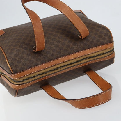 Celine Macadam Handbag Macadam with leather, BROWN, CANVAS, Shoulder bag