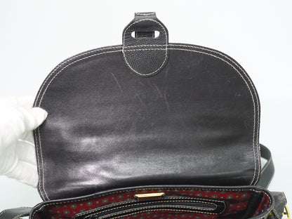 Loewe Anagram Shoulder Bag Leather, Black, Leather, Shoulder Bag